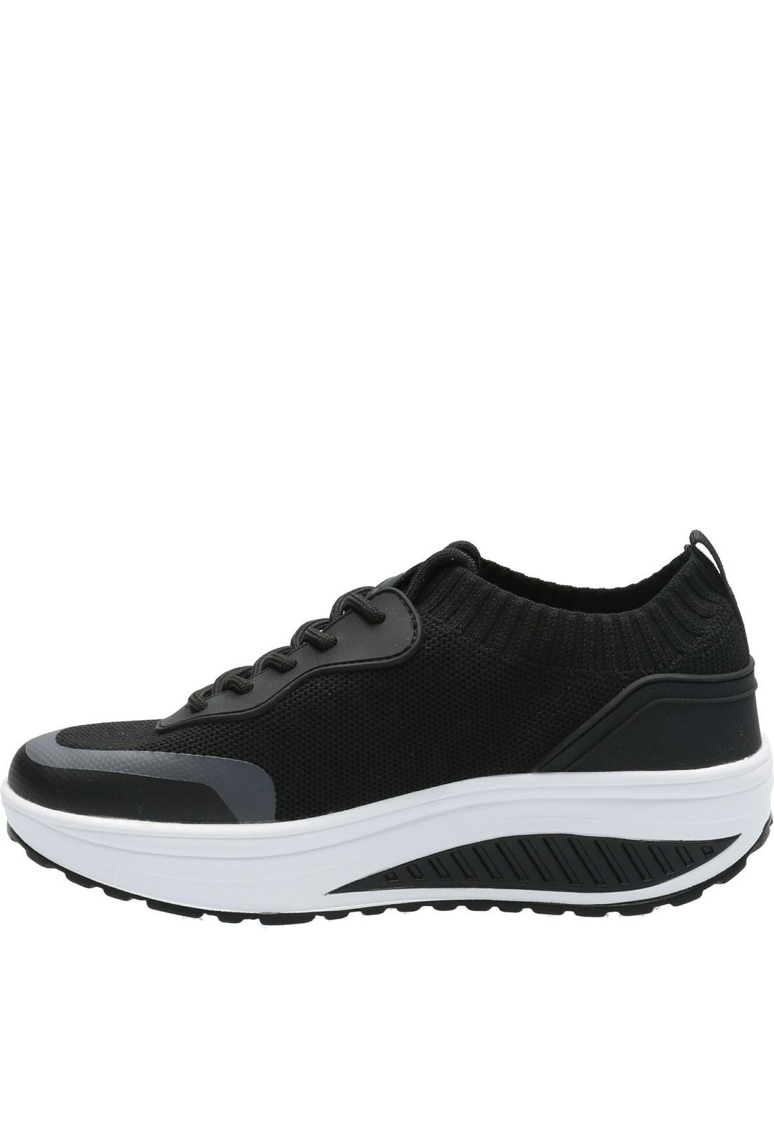 Zapatilla Mujer Comfy Negro-5