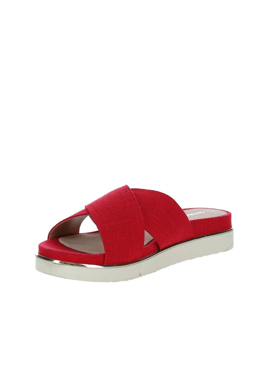 Sandalia Mujer Ancla Rojo-3