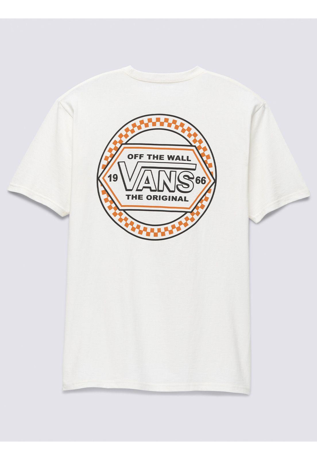 Polera M/C Circle Checker Drop Crema Hombre-6