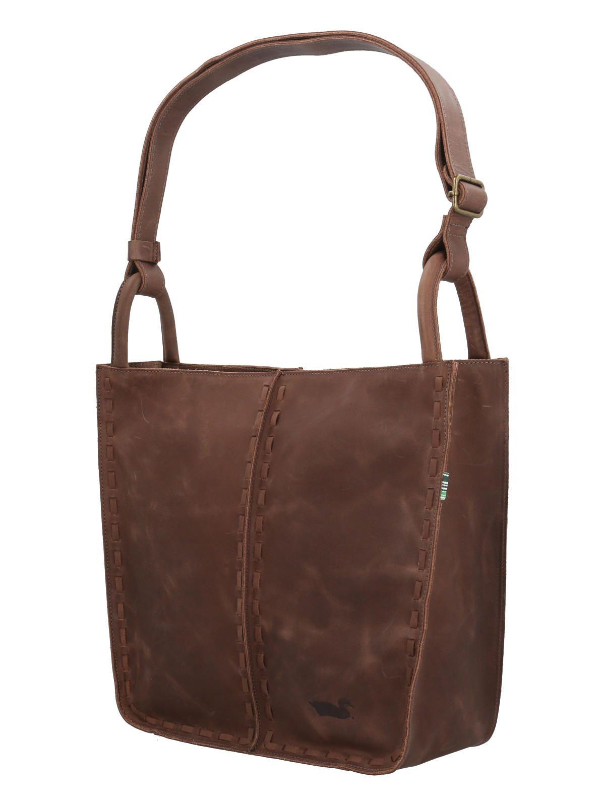 Cartera Cuero Mujer Fabbri Hobo Chocolate-1