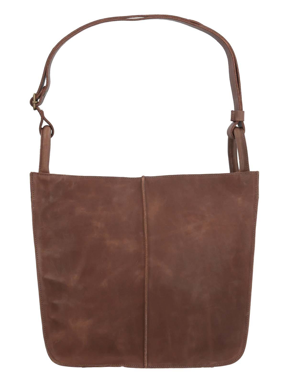 Cartera Cuero Mujer Fabbri Hobo Chocolate-2