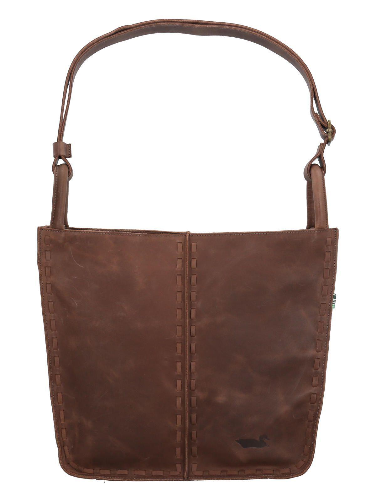 Cartera Cuero Mujer Fabbri Hobo Chocolate-0