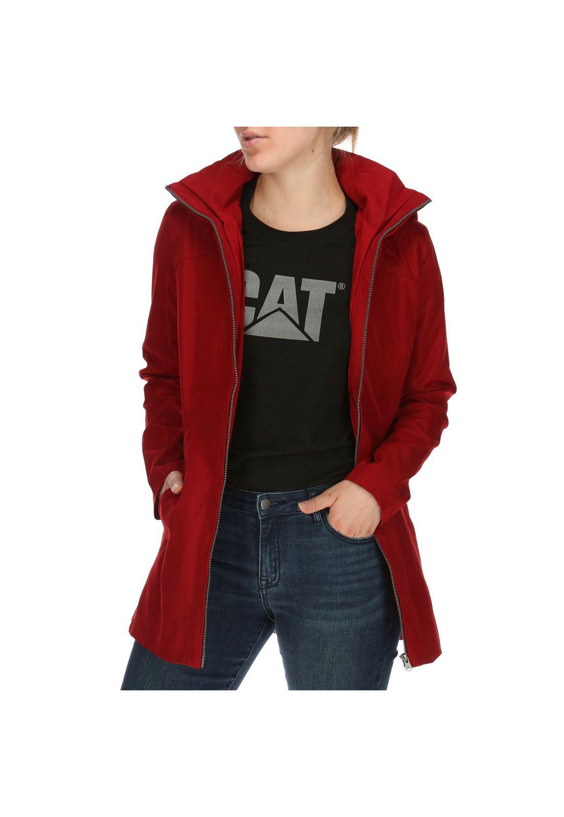 Chaqueta Mujer Proxima Parka Poliéster Burdeo-1