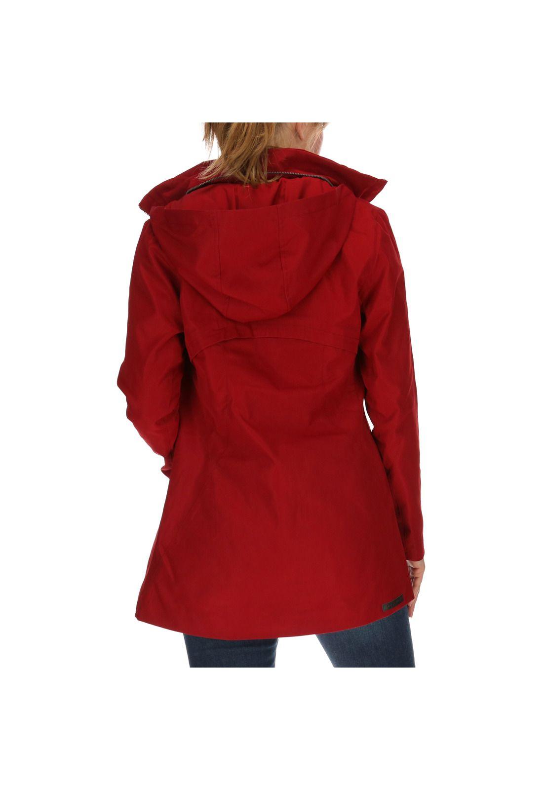 Chaqueta Mujer Proxima Parka Poliéster Burdeo-2