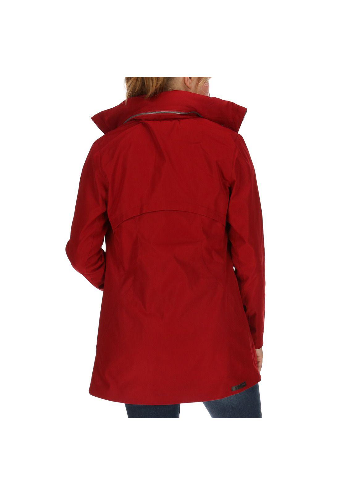 Chaqueta Mujer Proxima Parka Poliéster Burdeo-3