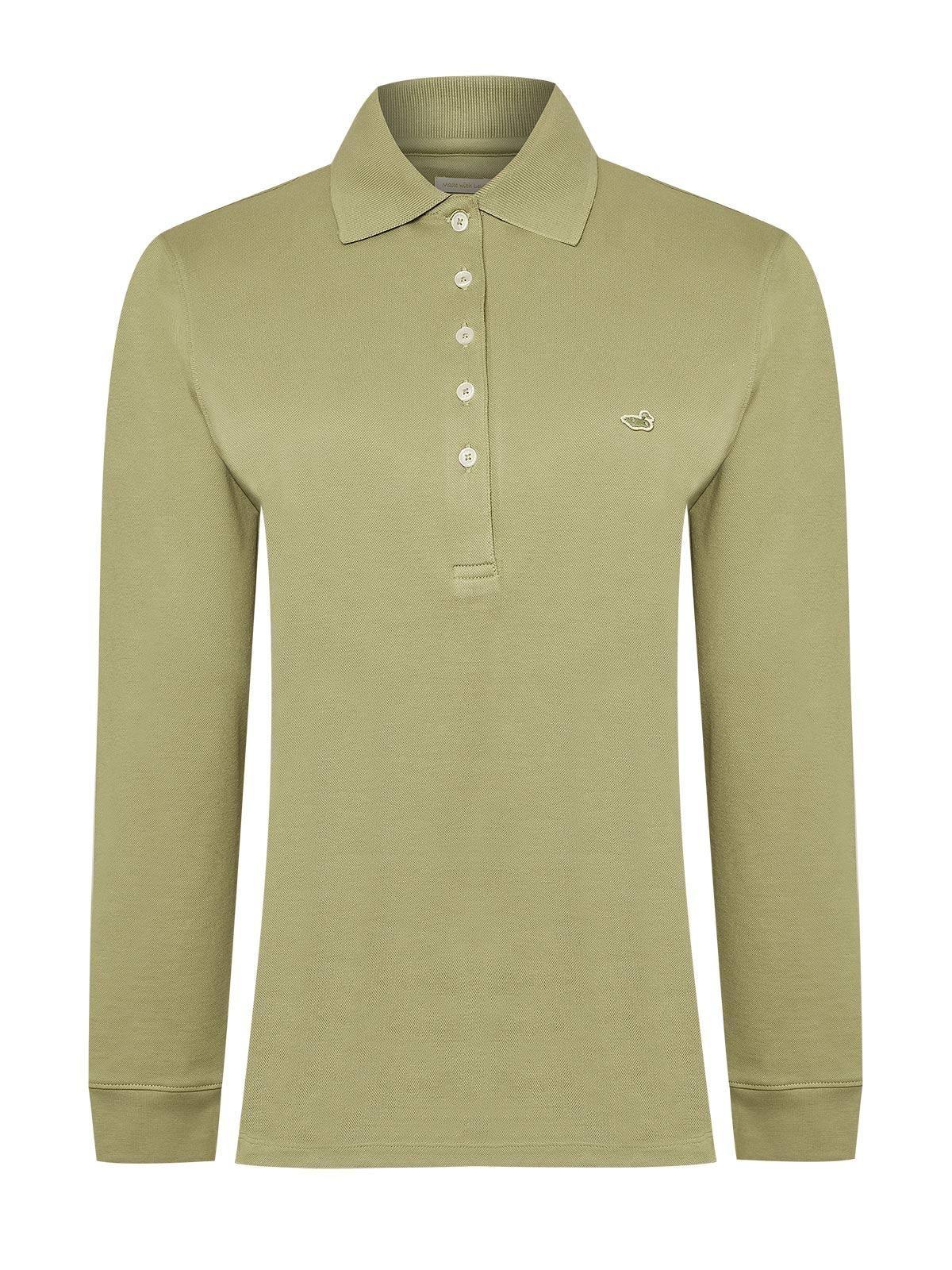 Polera Algodón Pima Mujer Godwin Verde-0