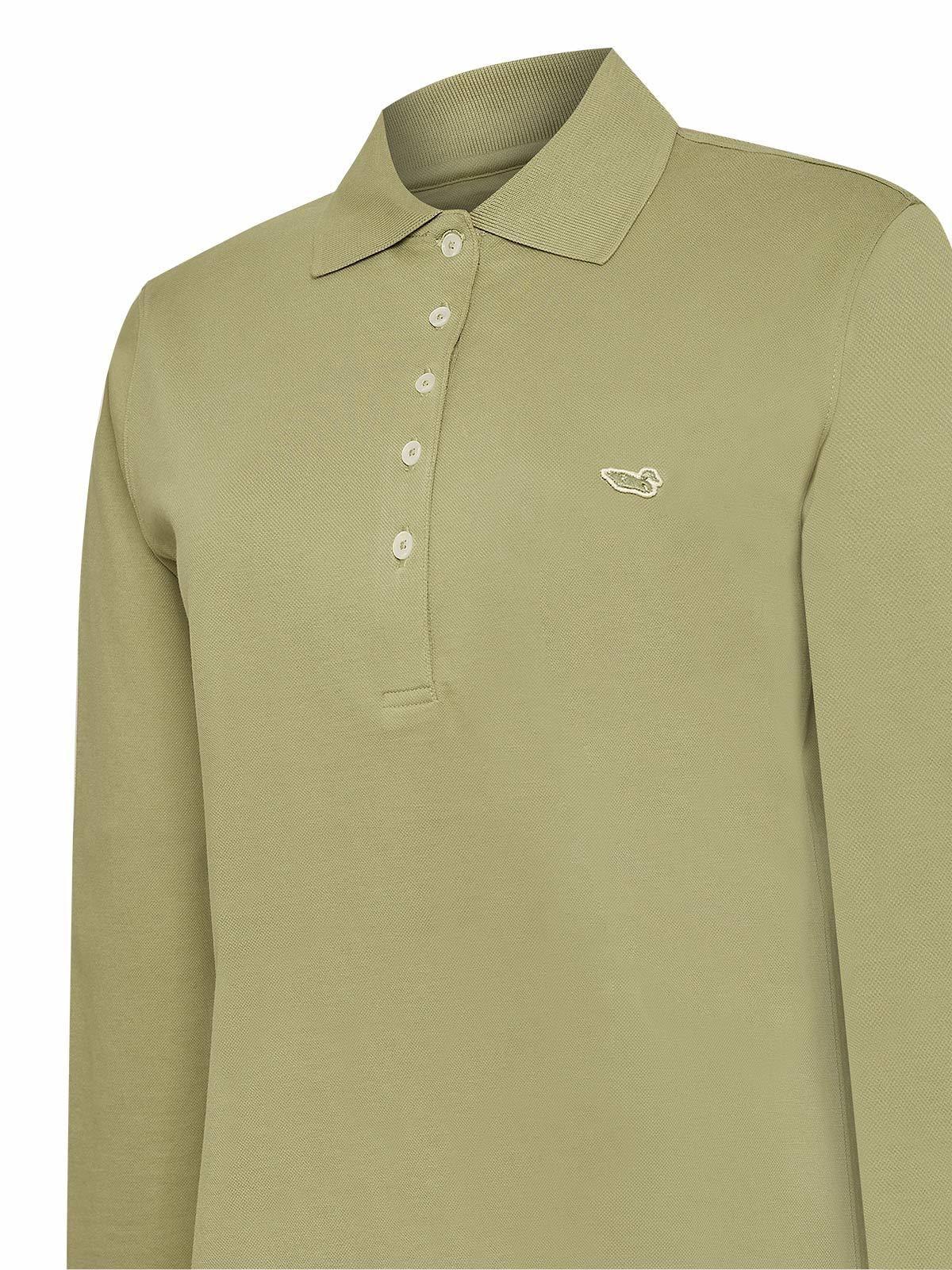 Polera Algodón Pima Mujer Godwin Verde-3