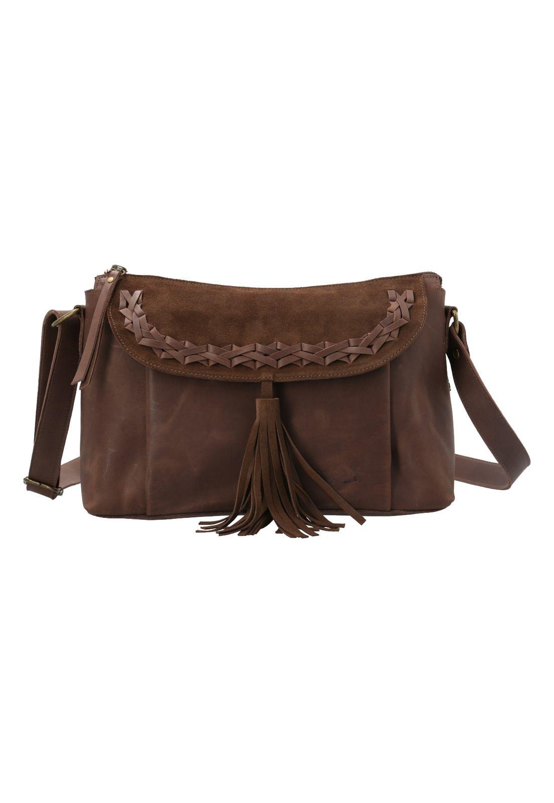 Cartera Cuero Mujer Alice Cross Chocolate-0