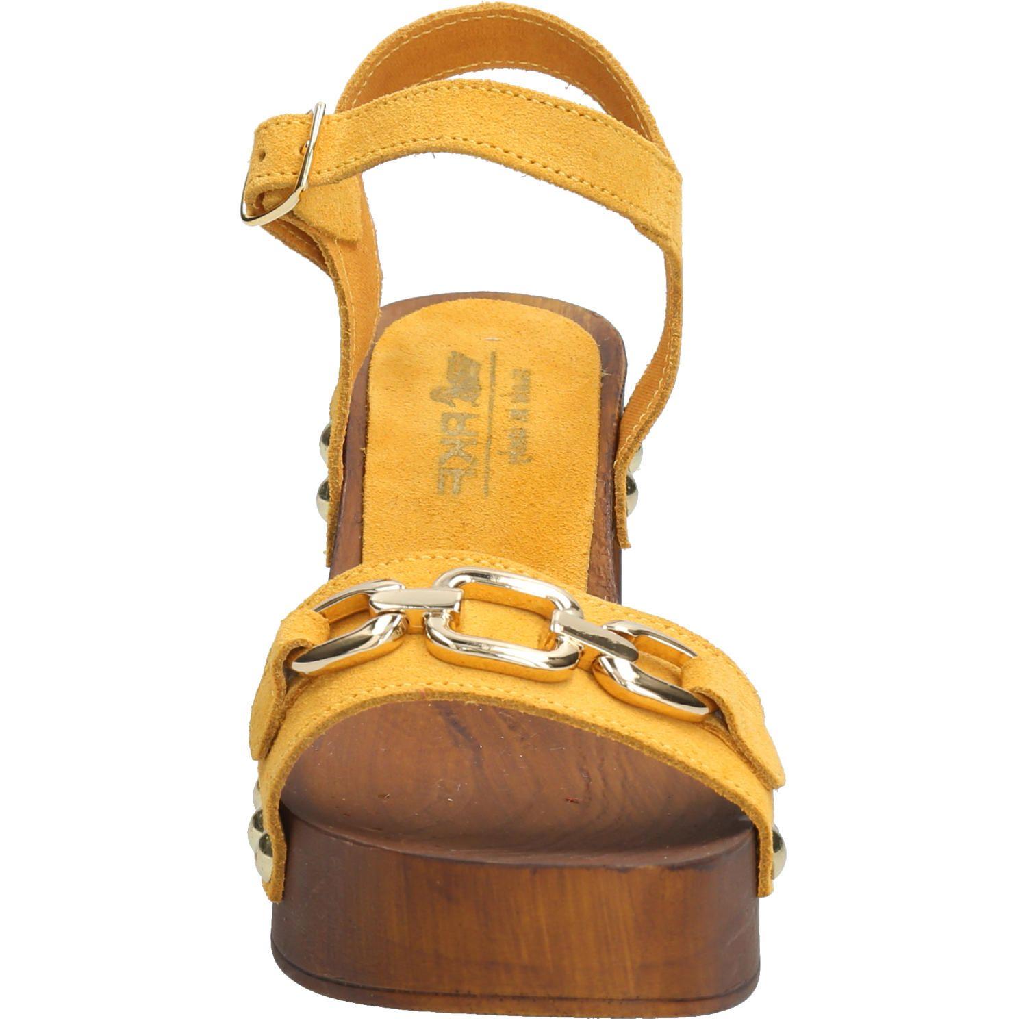 Sandalia Cuero Mujer Portofino Amarillo-3