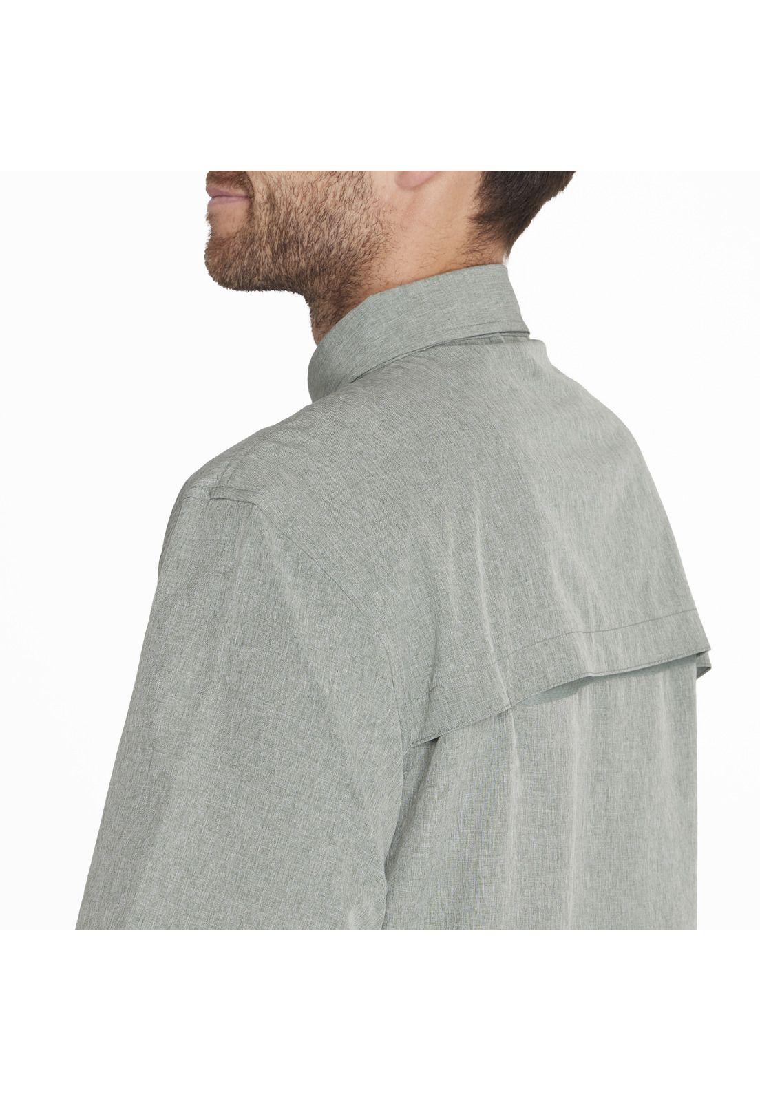 Camisa M/C Sport Shirt Short Sl Verde Hombre-4