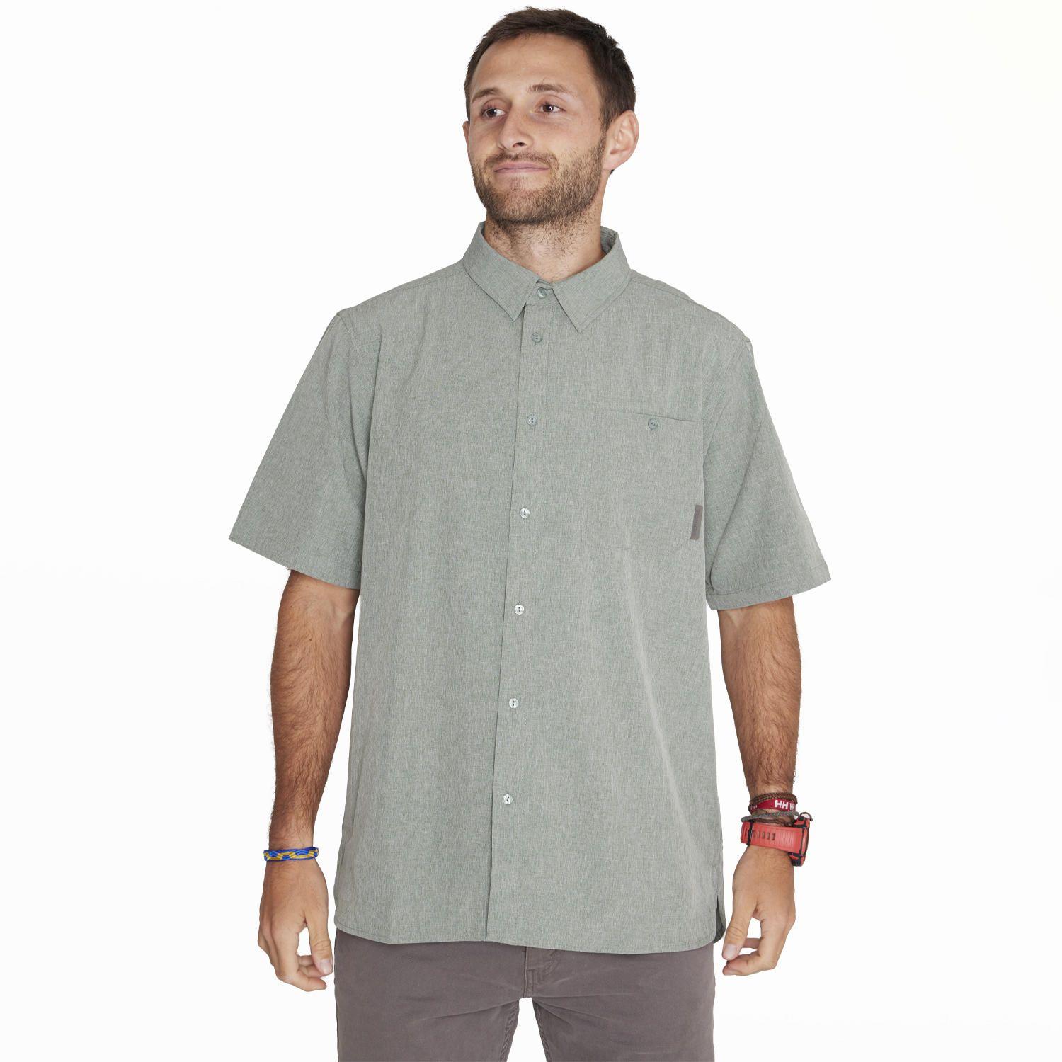 Camisa M/C Sport Shirt Short Sl Verde Hombre-0