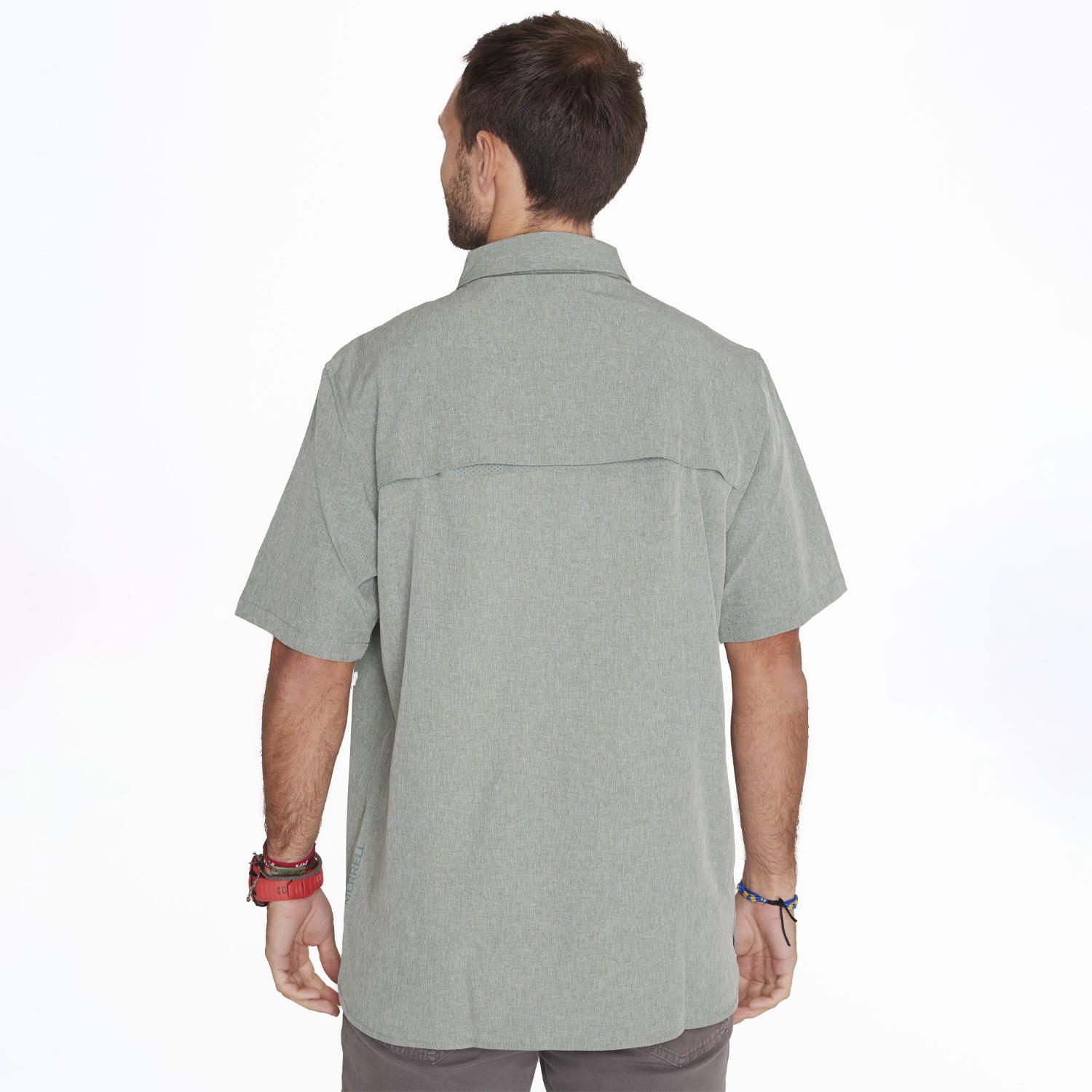 Camisa M/C Sport Shirt Short Sl Verde Hombre-1