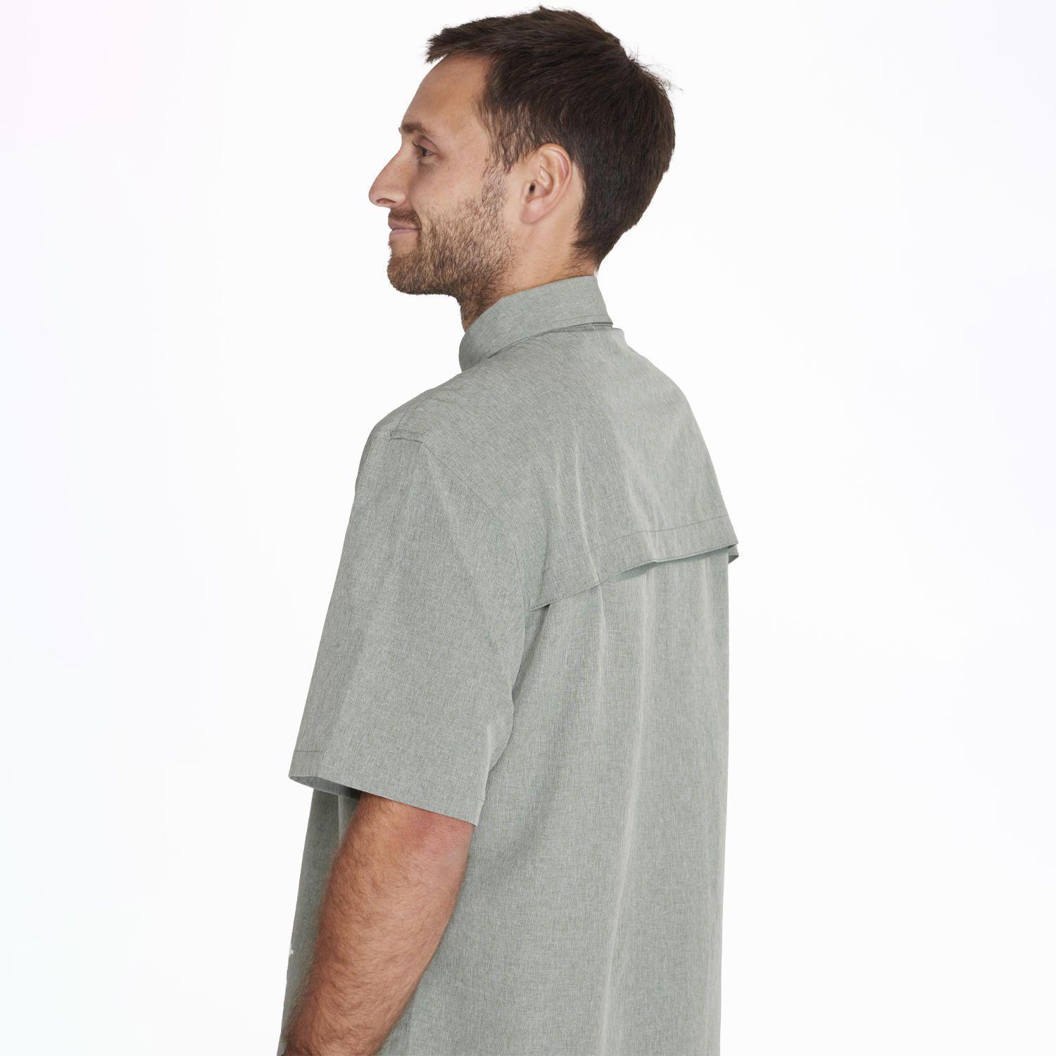 Camisa M/C Sport Shirt Short Sl Verde Hombre-3