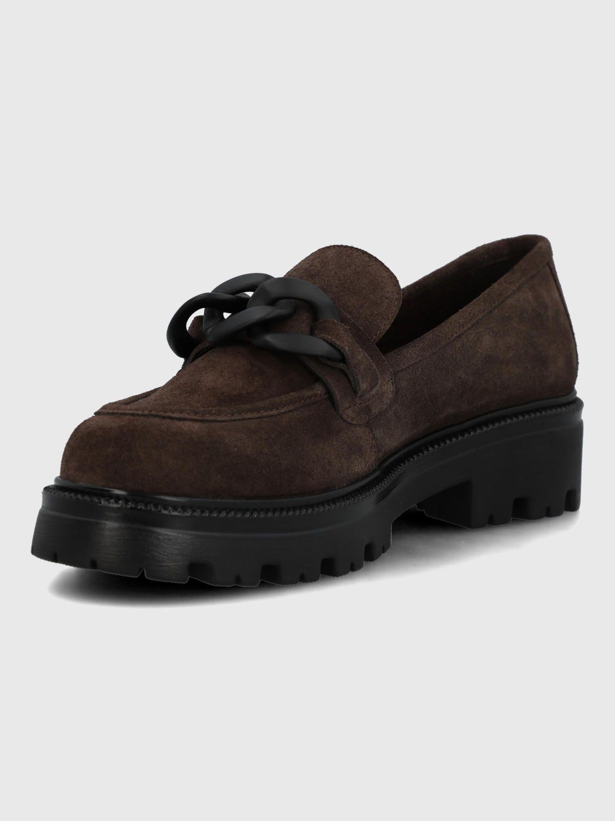 Mocasin Cuero Mujer Lively Café-5