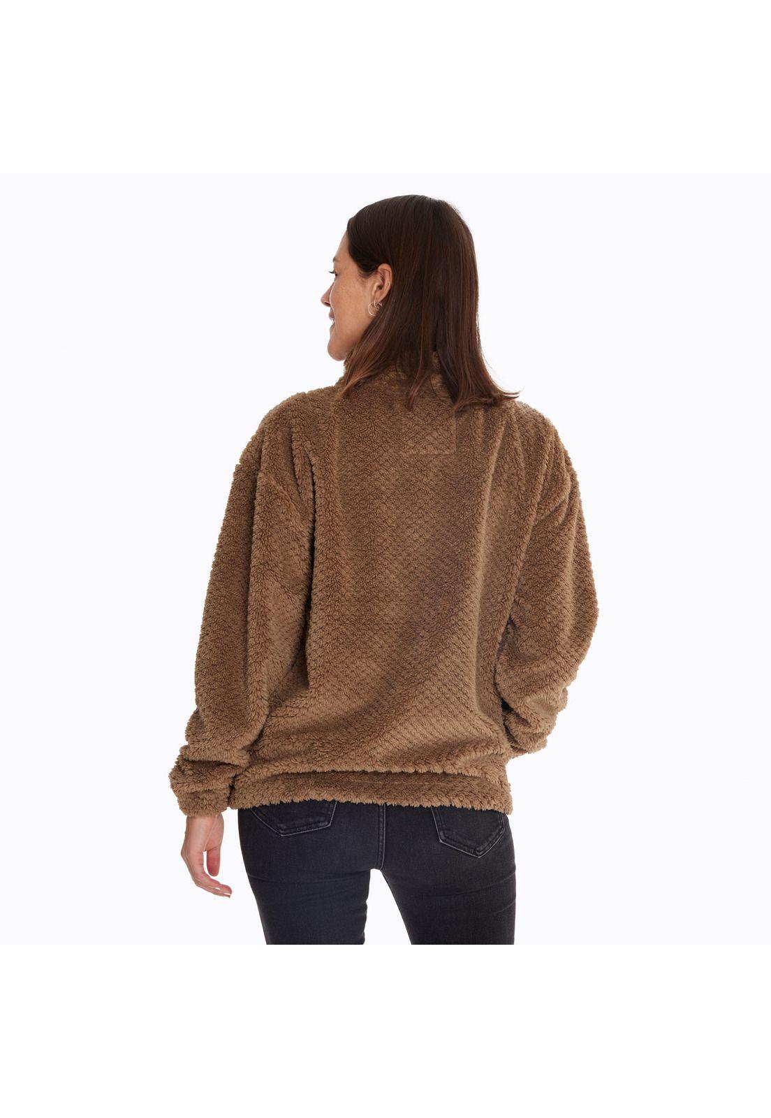 Polar Mujer Shaggy Half Café-1