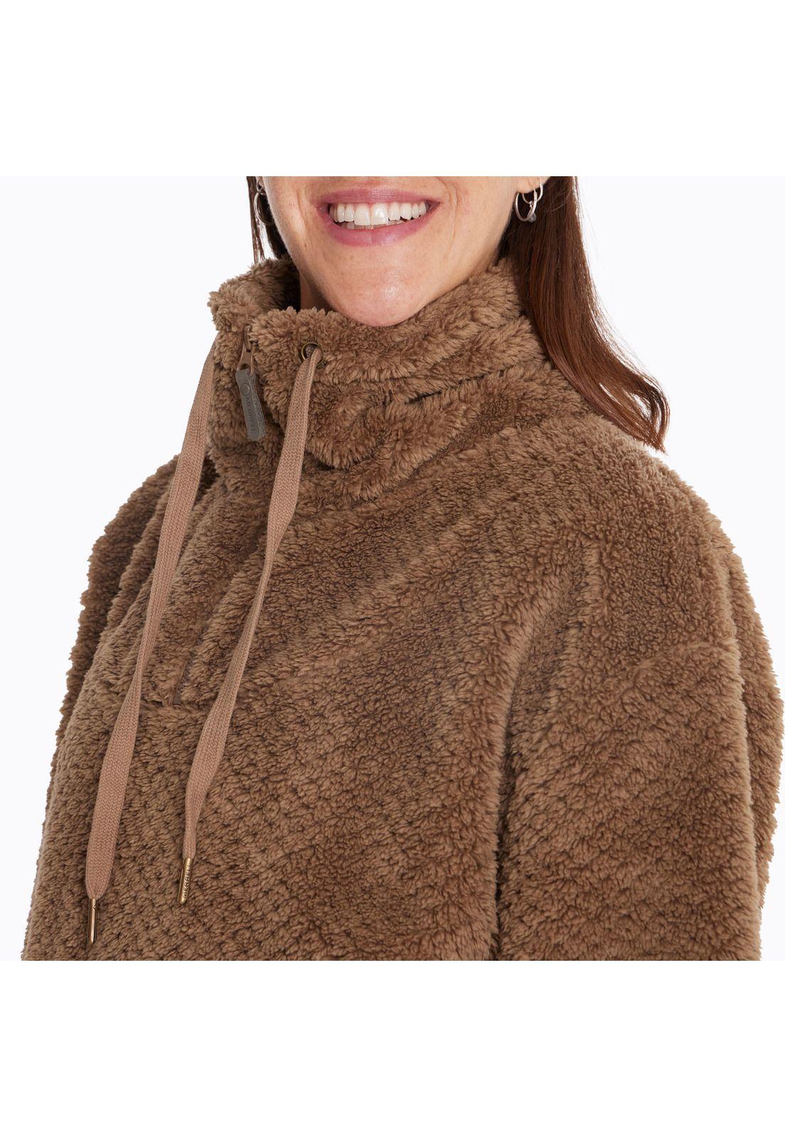 Polar Mujer Shaggy Half Café-3