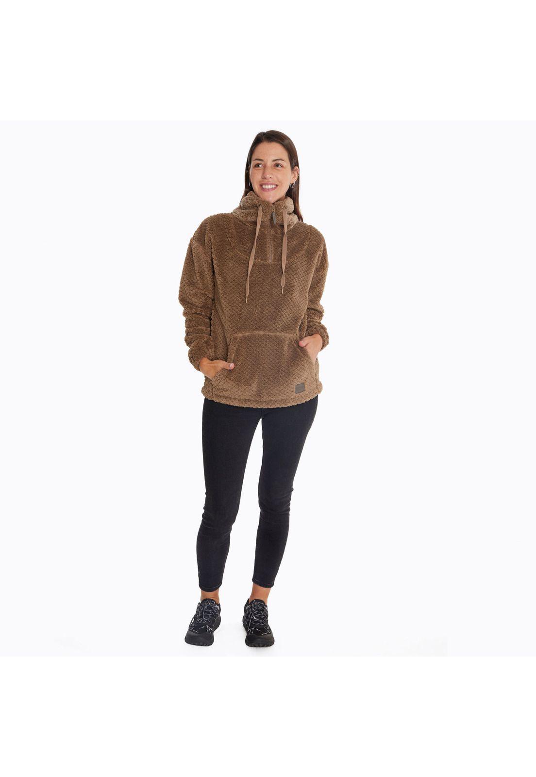 Polar Mujer Shaggy Half Café-4