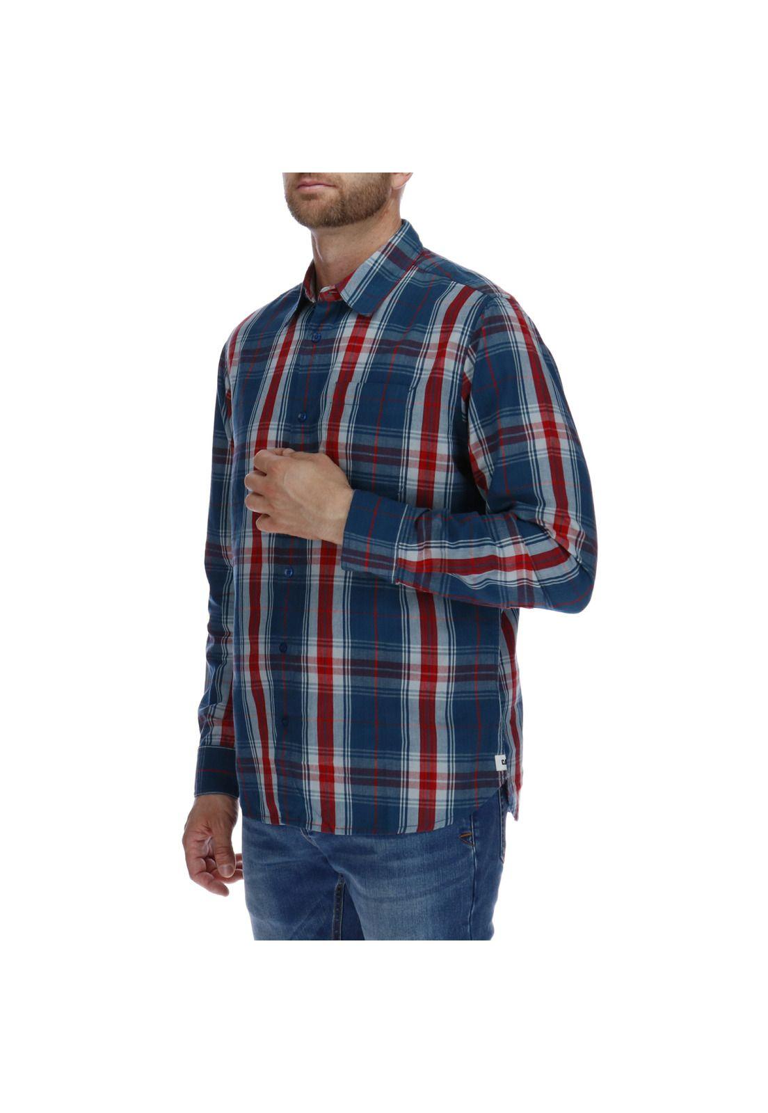 Camisa Ml Hombre Foundation Watch Tartan L/S Shirt Algodón Multicolor-1