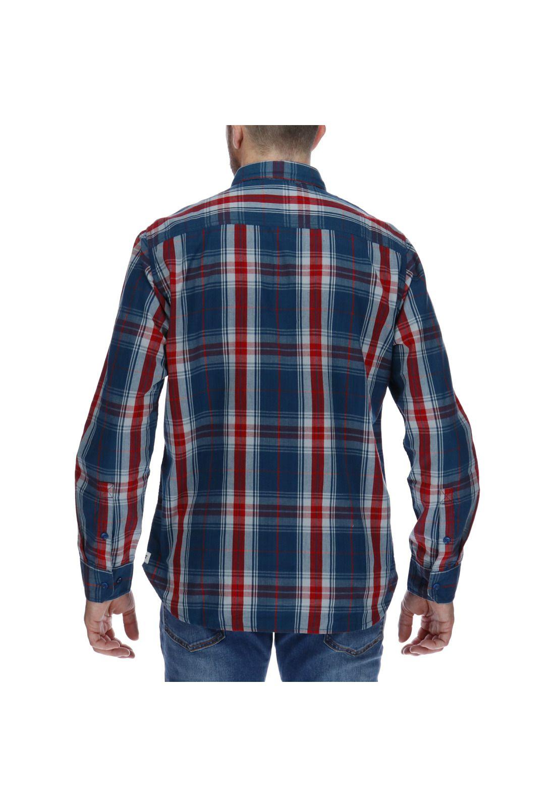 Camisa Ml Hombre Foundation Watch Tartan L/S Shirt Algodón Multicolor-2