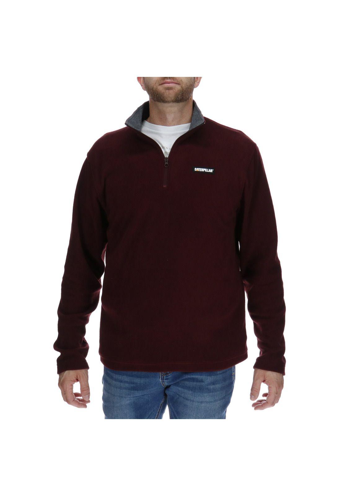 Polar Hombre Foundation 1/4 Zip Microfleece Jacket Poliéster Burdeo-0