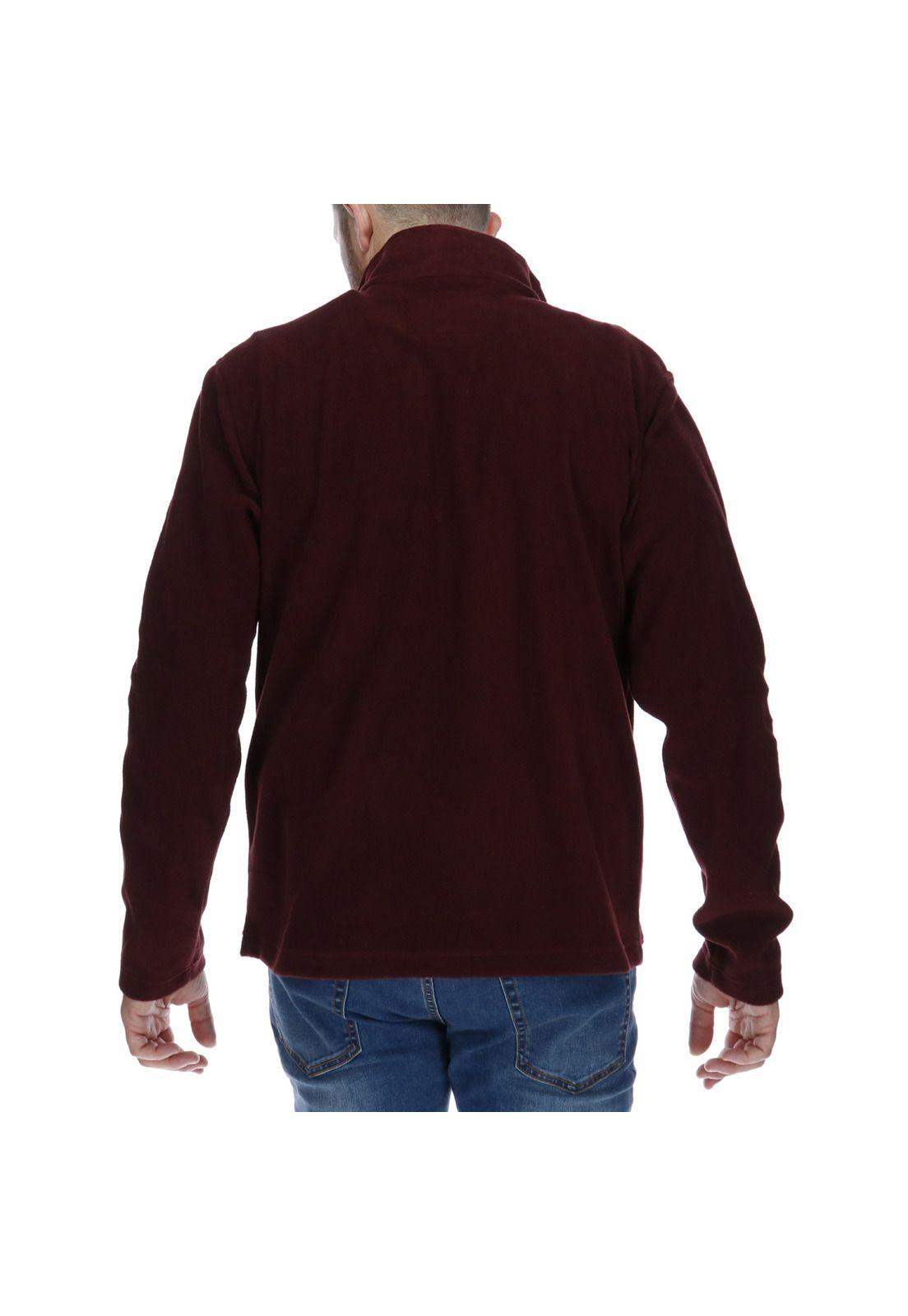 Polar Hombre Foundation 1/4 Zip Microfleece Jacket Poliéster Burdeo-2
