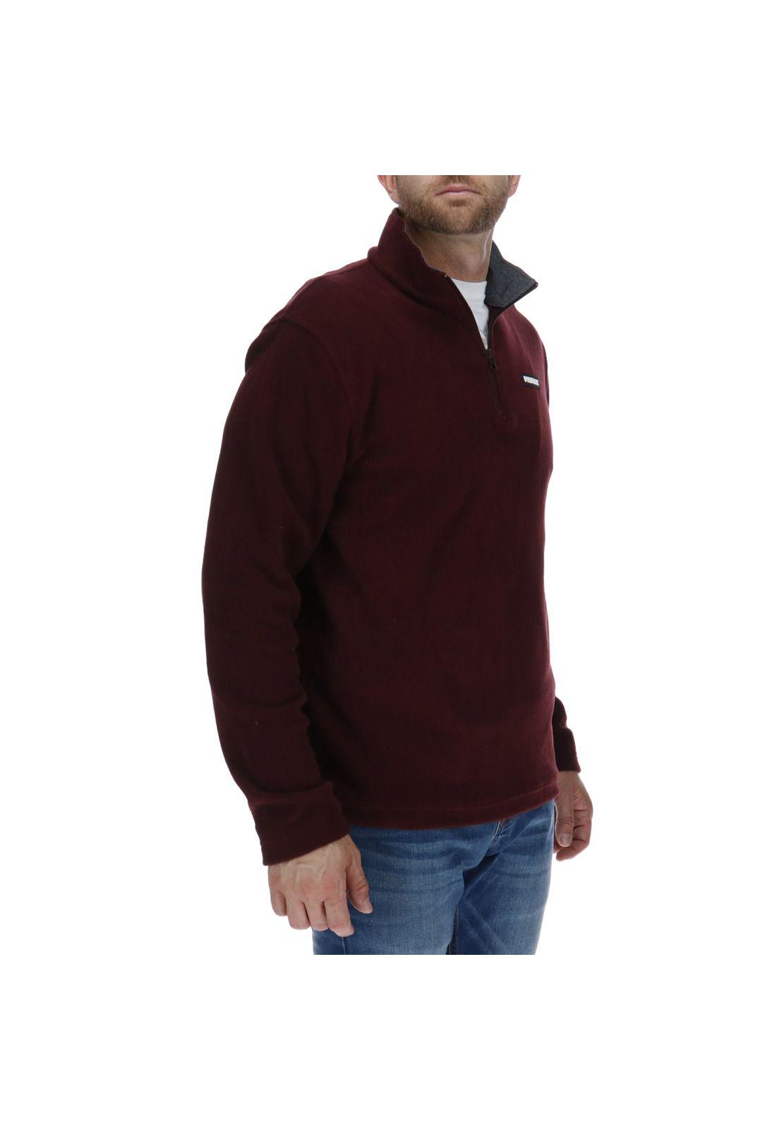 Polar Hombre Foundation 1/4 Zip Microfleece Jacket Poliéster Burdeo-3
