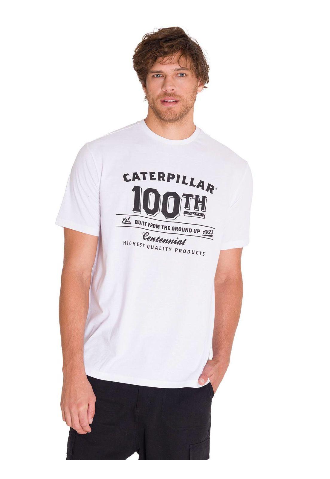 Polera Centennial 100 Years Hombre Blanca-0