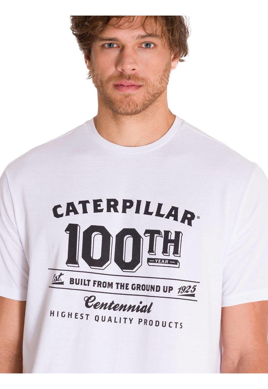 Polera Centennial 100 Years Hombre Blanca-4