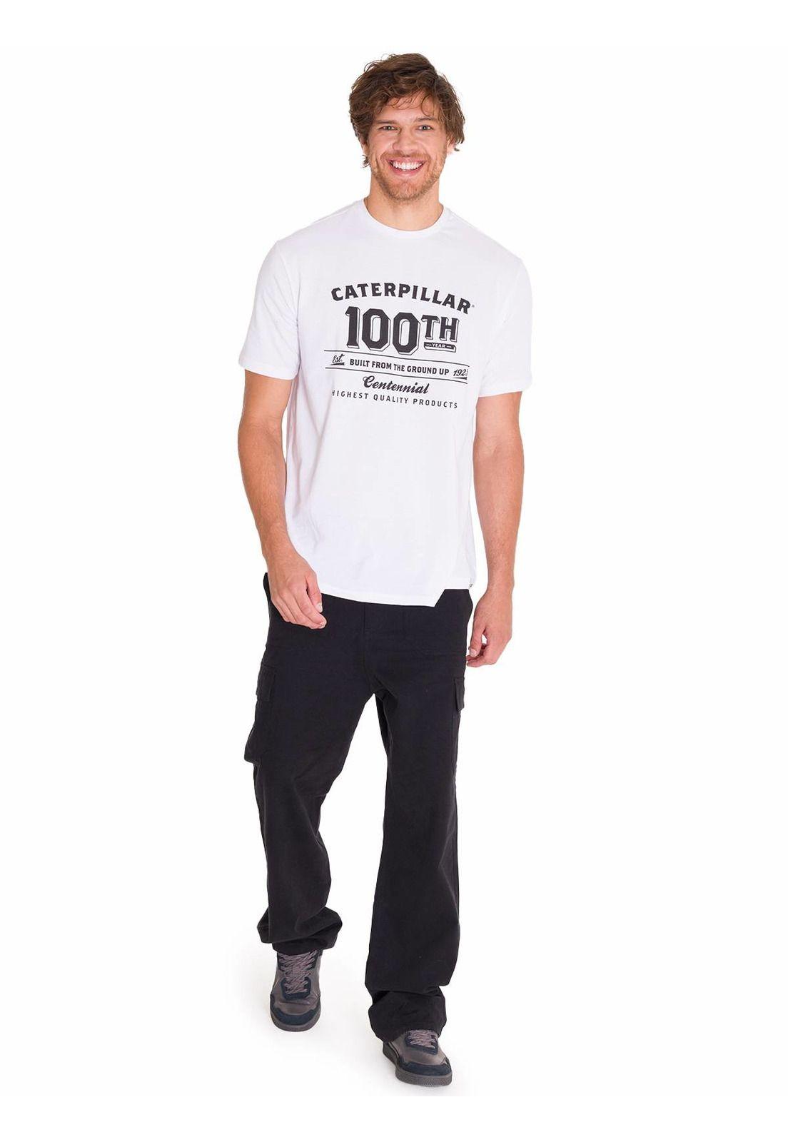 Polera Centennial 100 Years Hombre Blanca-5