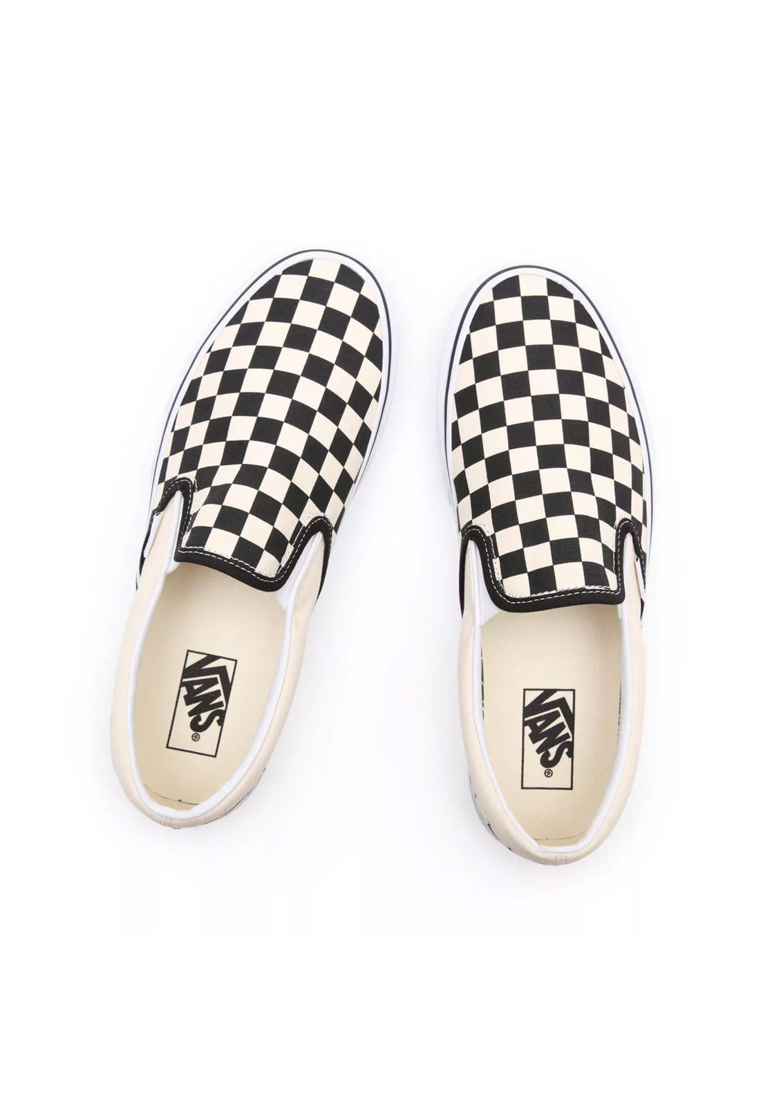 Zapatillas Unisex UA Classic Slip-On Checker Negra-1
