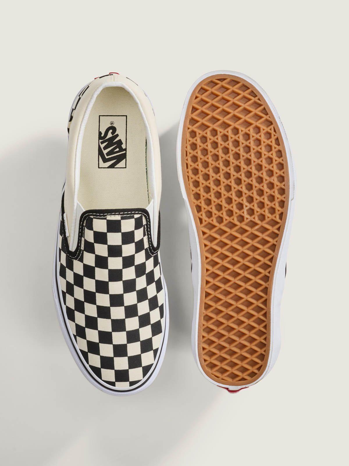 Zapatillas Unisex UA Classic Slip-On Checker Negra-4