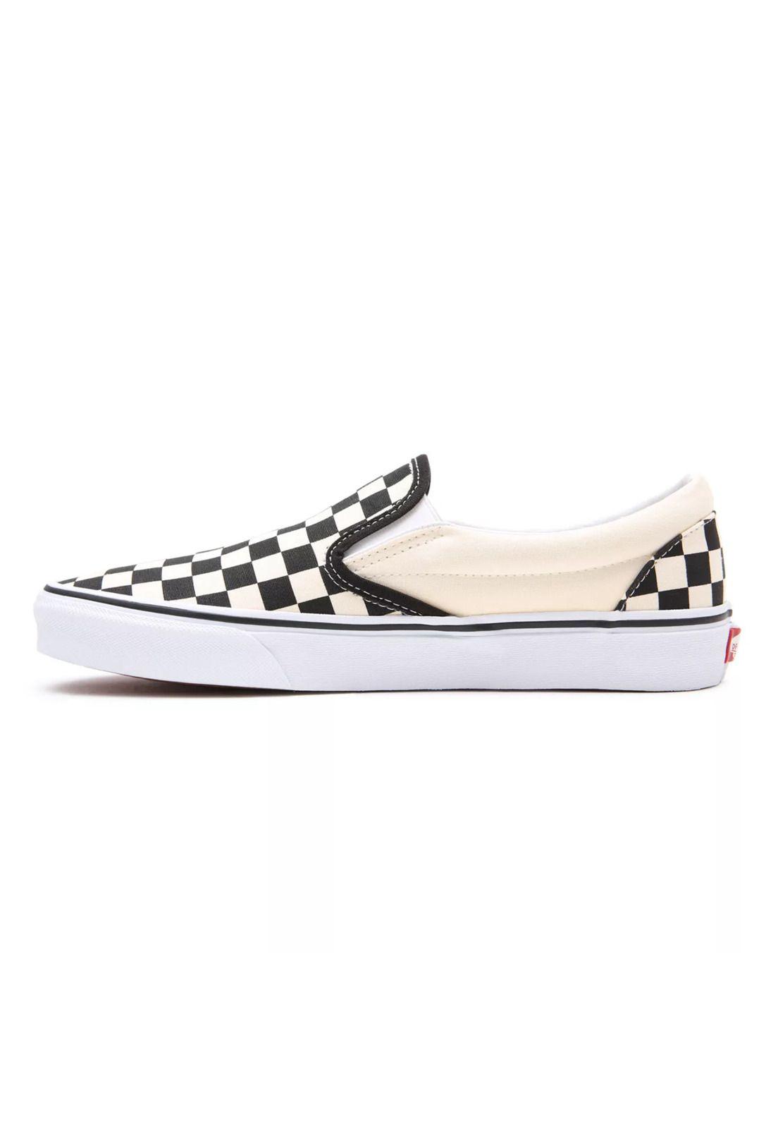 Zapatillas Unisex UA Classic Slip-On Checker Negra-4
