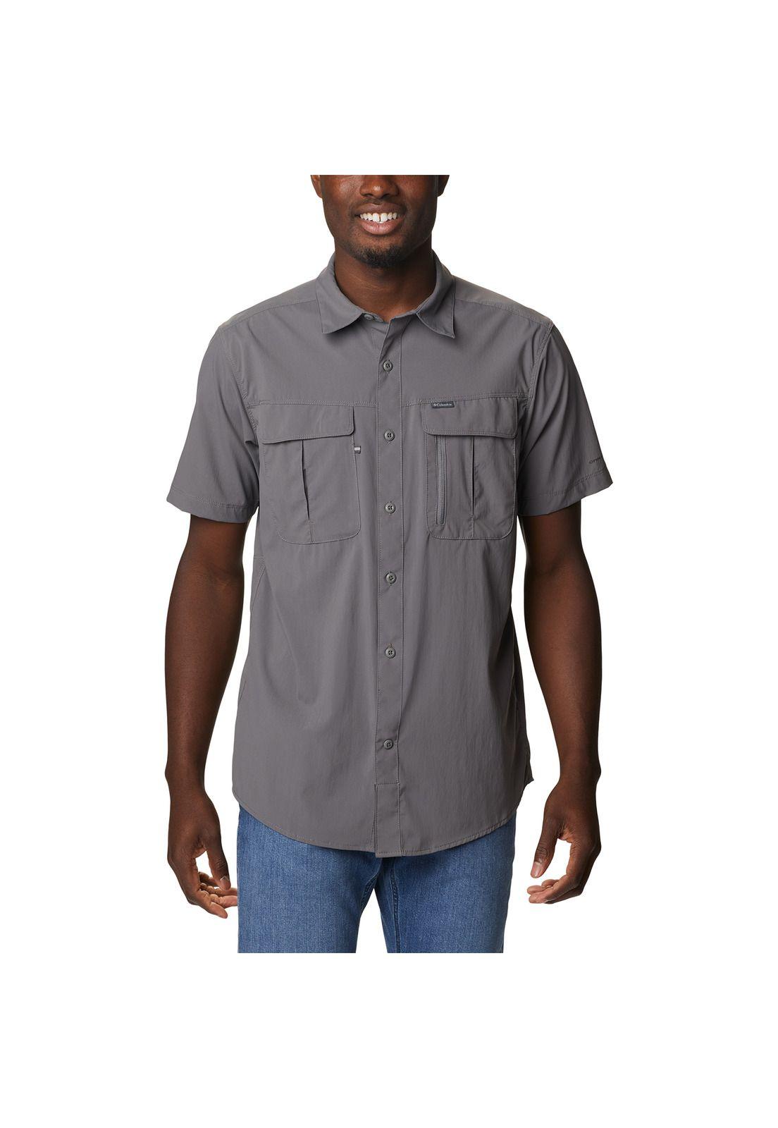 Camisa M/C Newton Ridge Ii Ss Gris Hombre-0