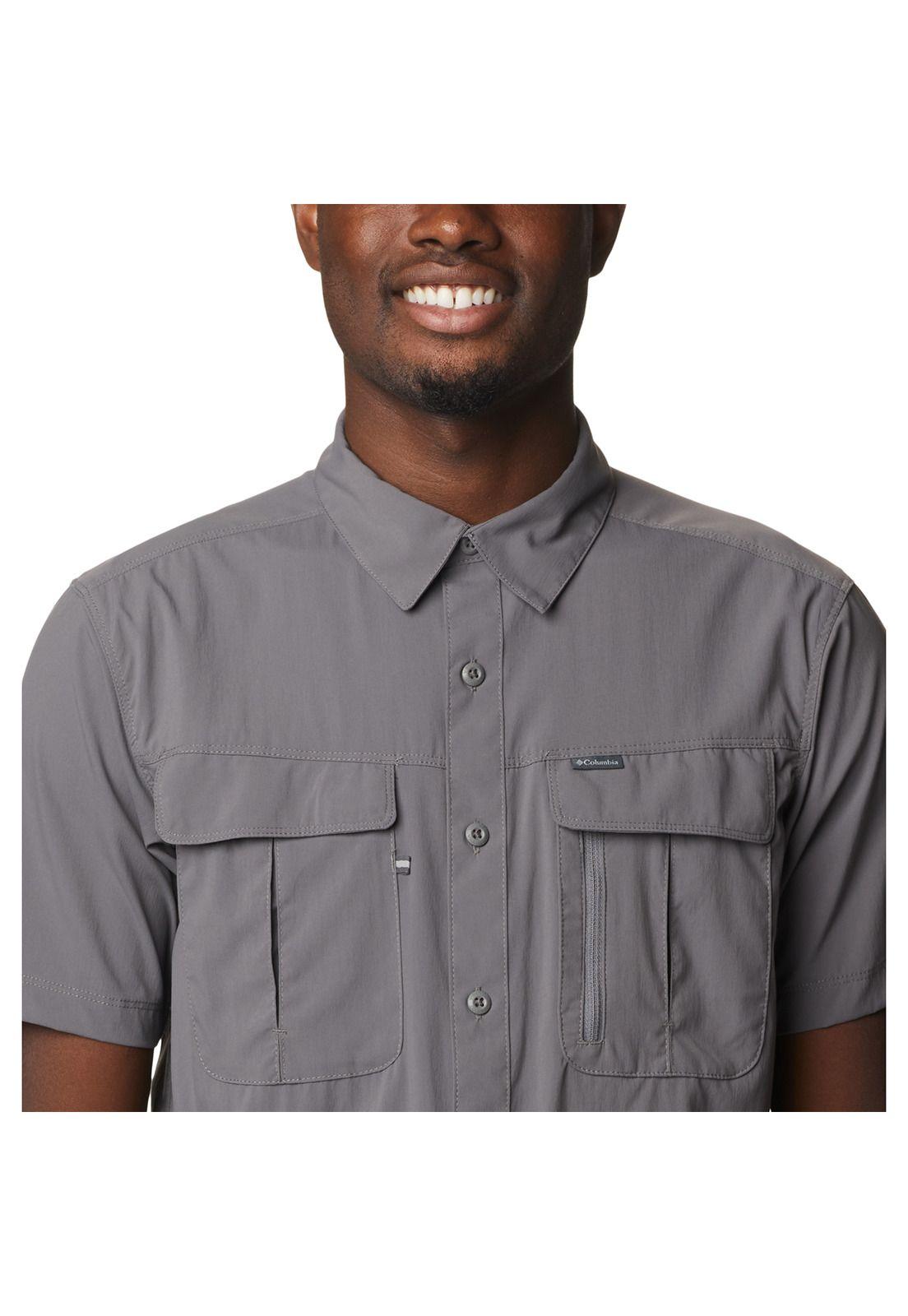 Camisa M/C Newton Ridge Ii Ss Gris Hombre-1