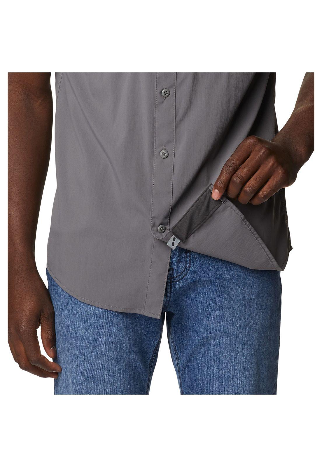 Camisa M/C Newton Ridge Ii Ss Gris Hombre-3