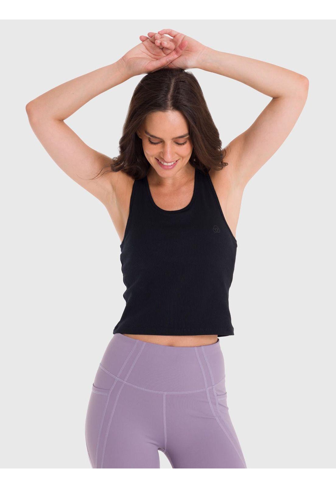 Polera Mujer Crop T-Shirt Negra-0