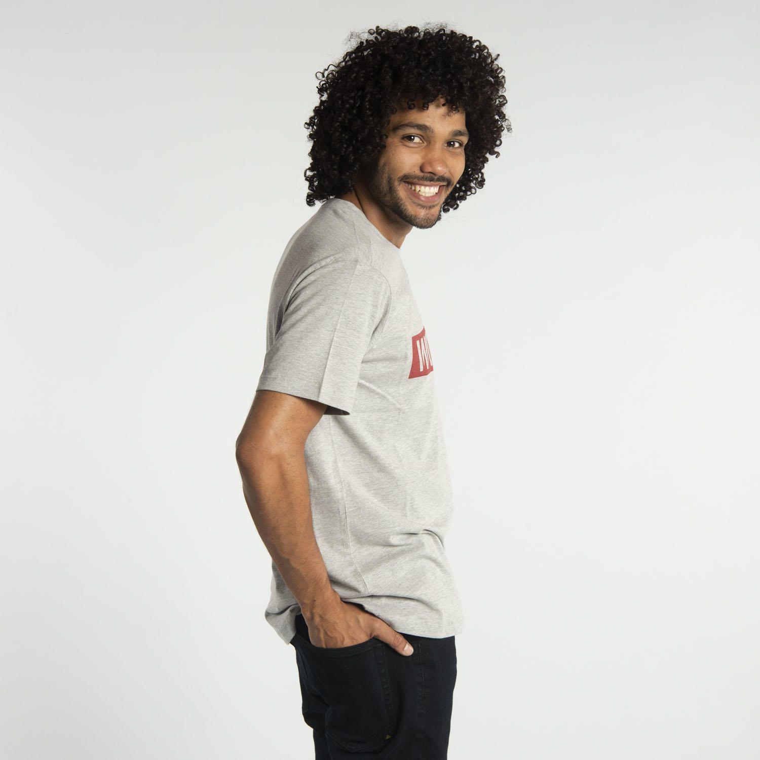 Polera Manga Corta  Hombre Fdtn Workwear Tee Gris-1