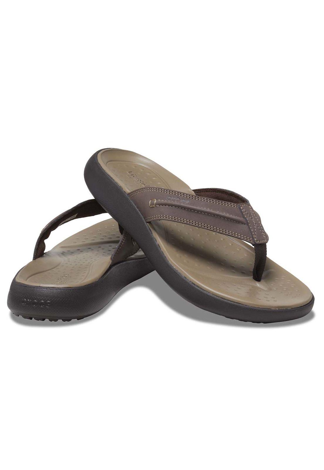 Sandalia Crocs Hombre Yukon Vista Ii Flip Café-3