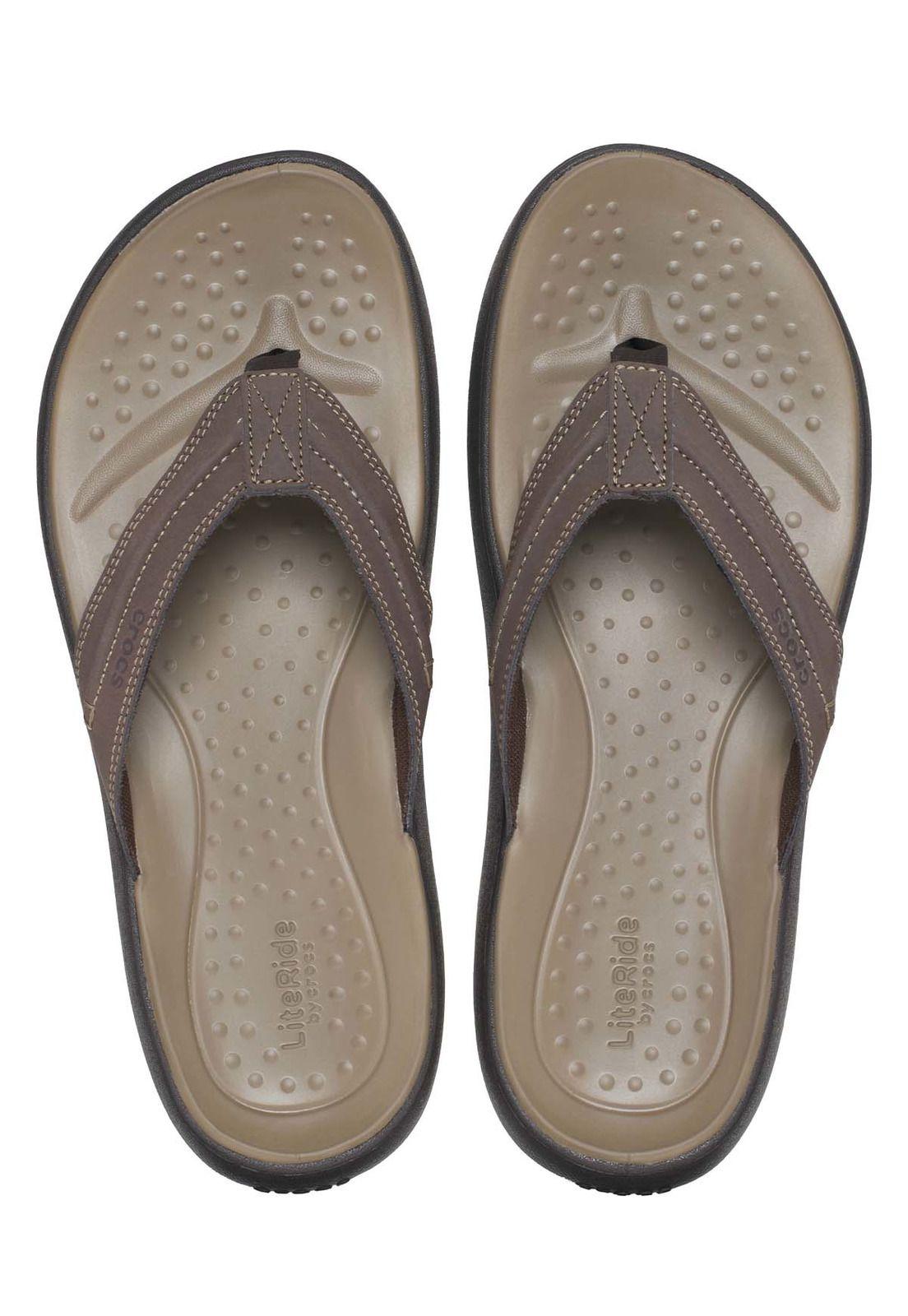 Sandalia Crocs Hombre Yukon Vista Ii Flip Café-4