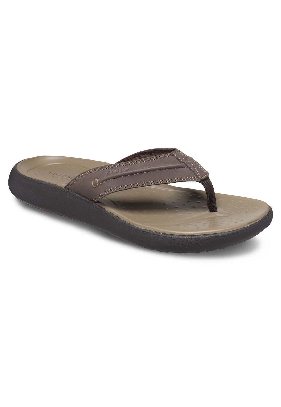 Sandalia Crocs Hombre Yukon Vista Ii Flip Café-6
