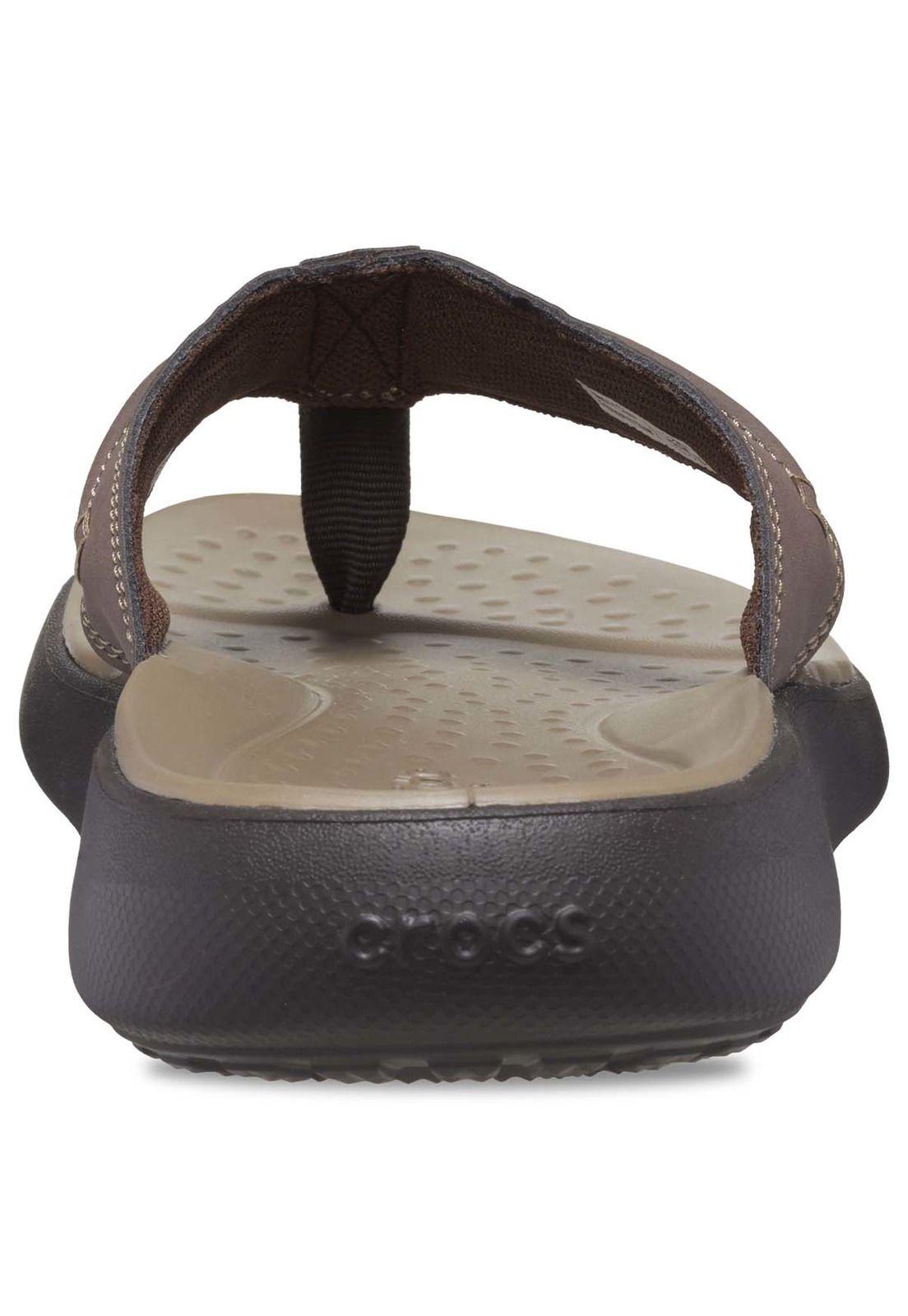 Sandalia Crocs Hombre Yukon Vista Ii Flip Café-7
