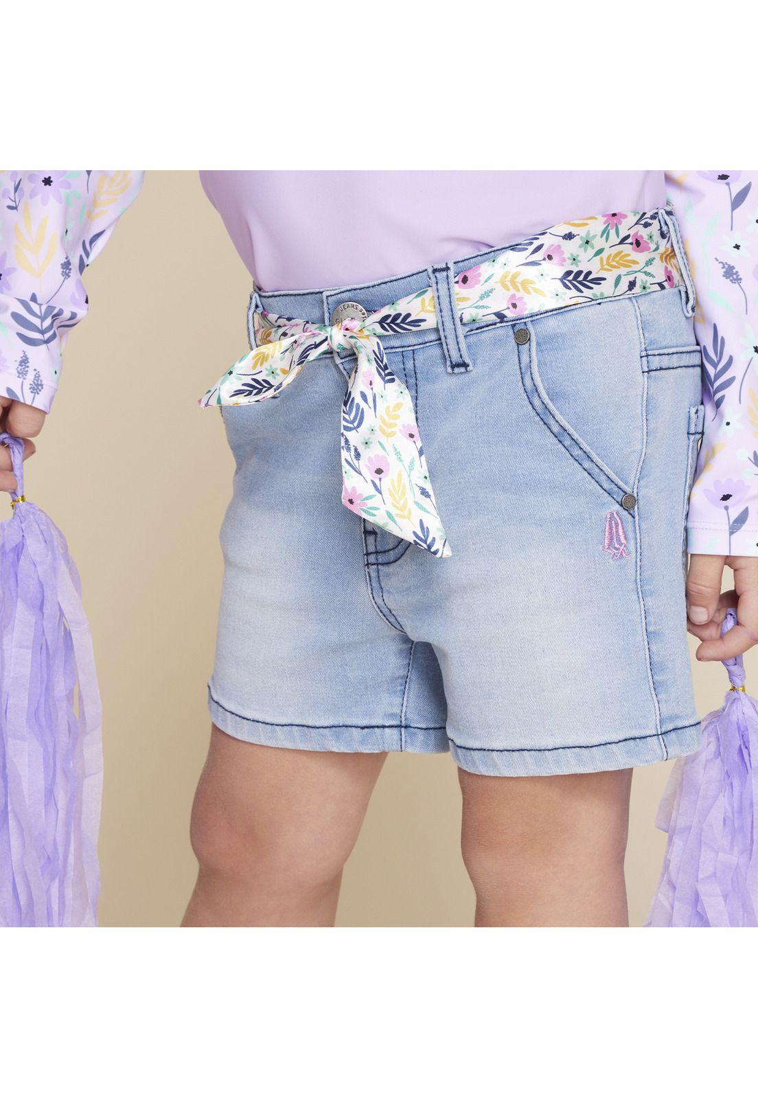 Short Niña Minamo (4-16) Denim-3