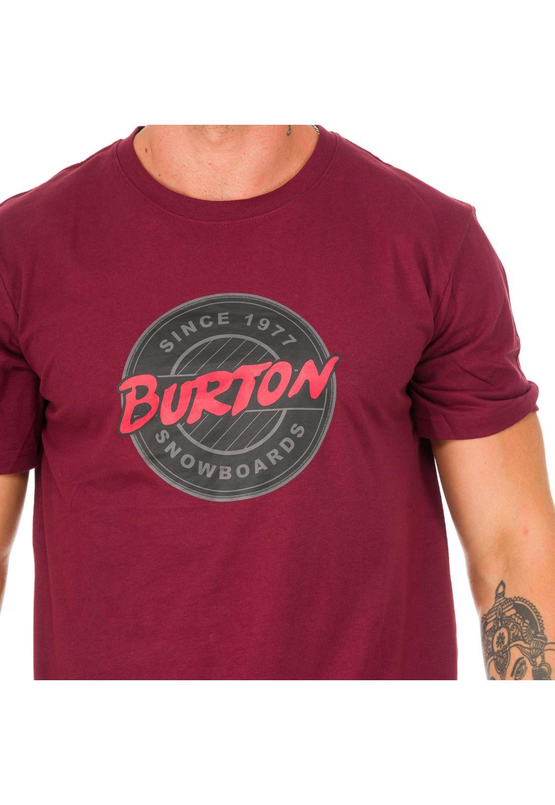 Polera M/C Hombre Retro I Burdeo -4