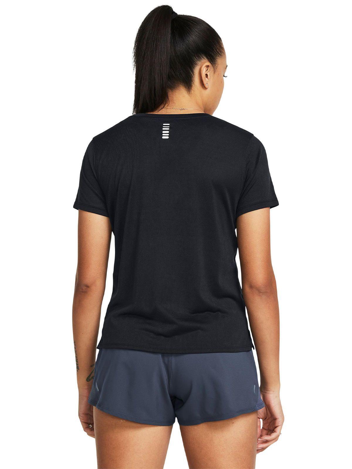 Polera UA Launch Splatter mujer Negro-1