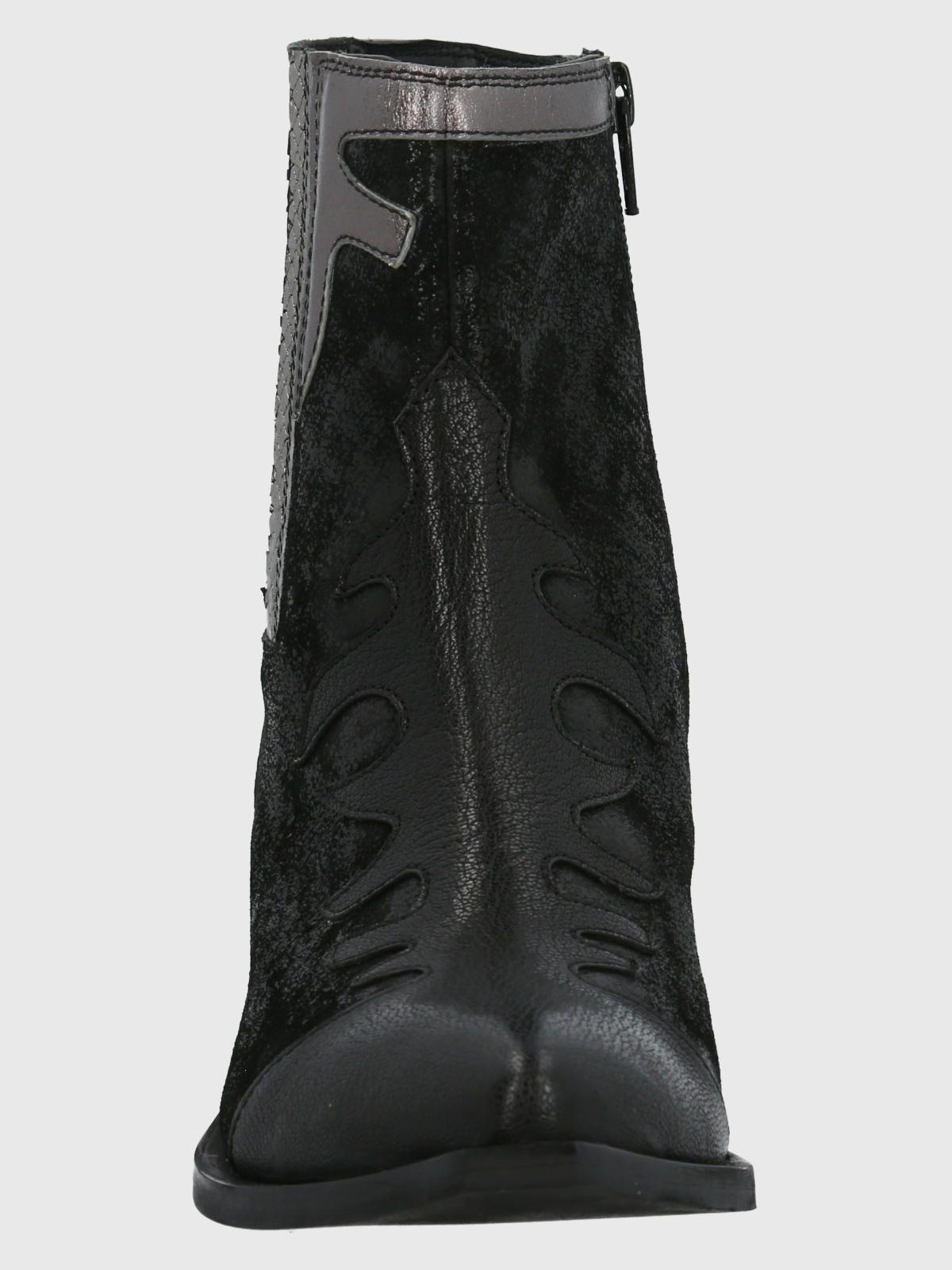 Botín Cuero Mujer Runn Negro-3