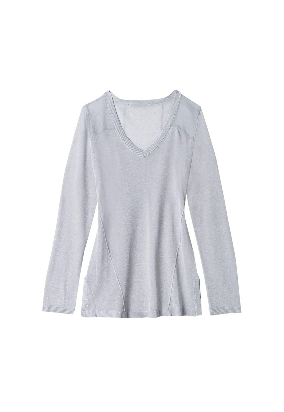 Chaleco Mujer Dili Azul Claro-0