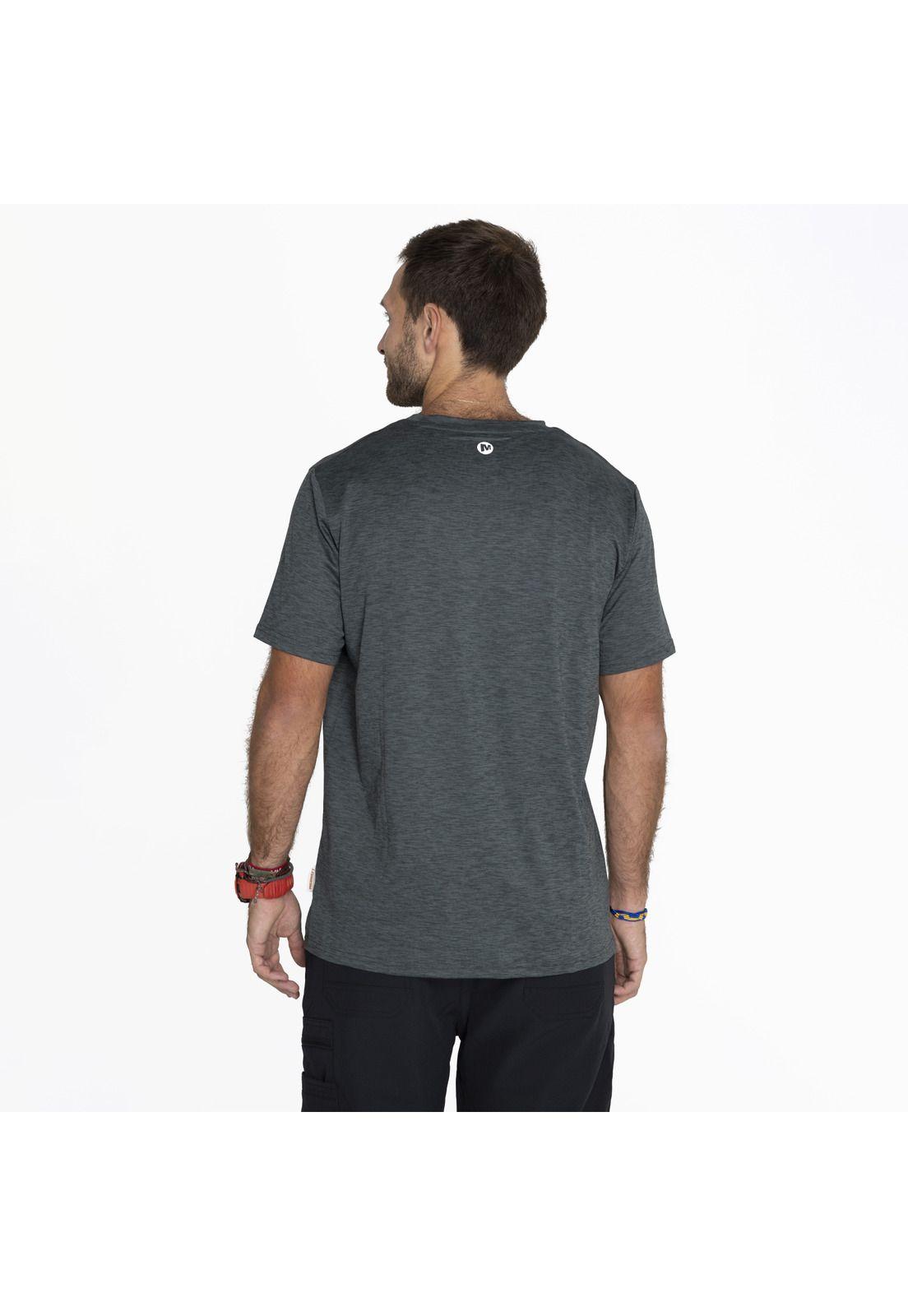 Polera M/C Sport T-Shirt Short Gris Hombre-1