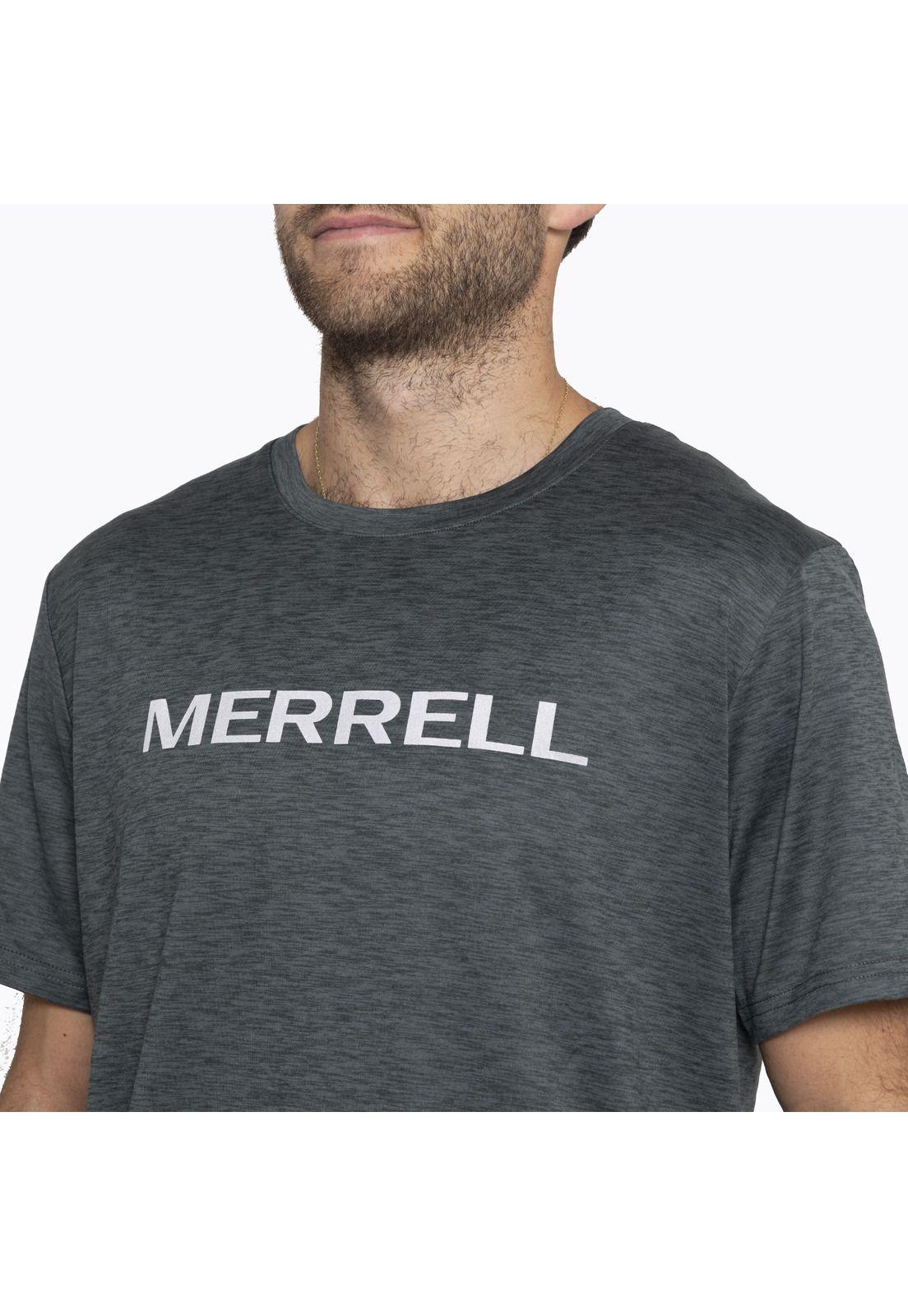 Polera M/C Sport T-Shirt Short Gris Hombre-3