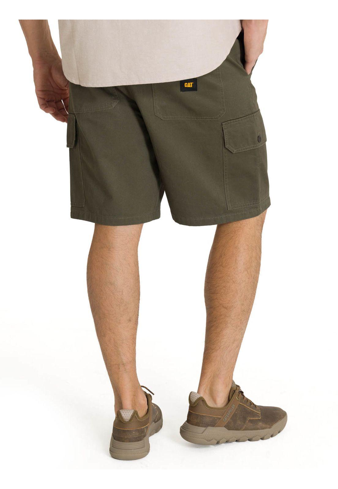 Short Hombre Cargo Verde Oliva-3