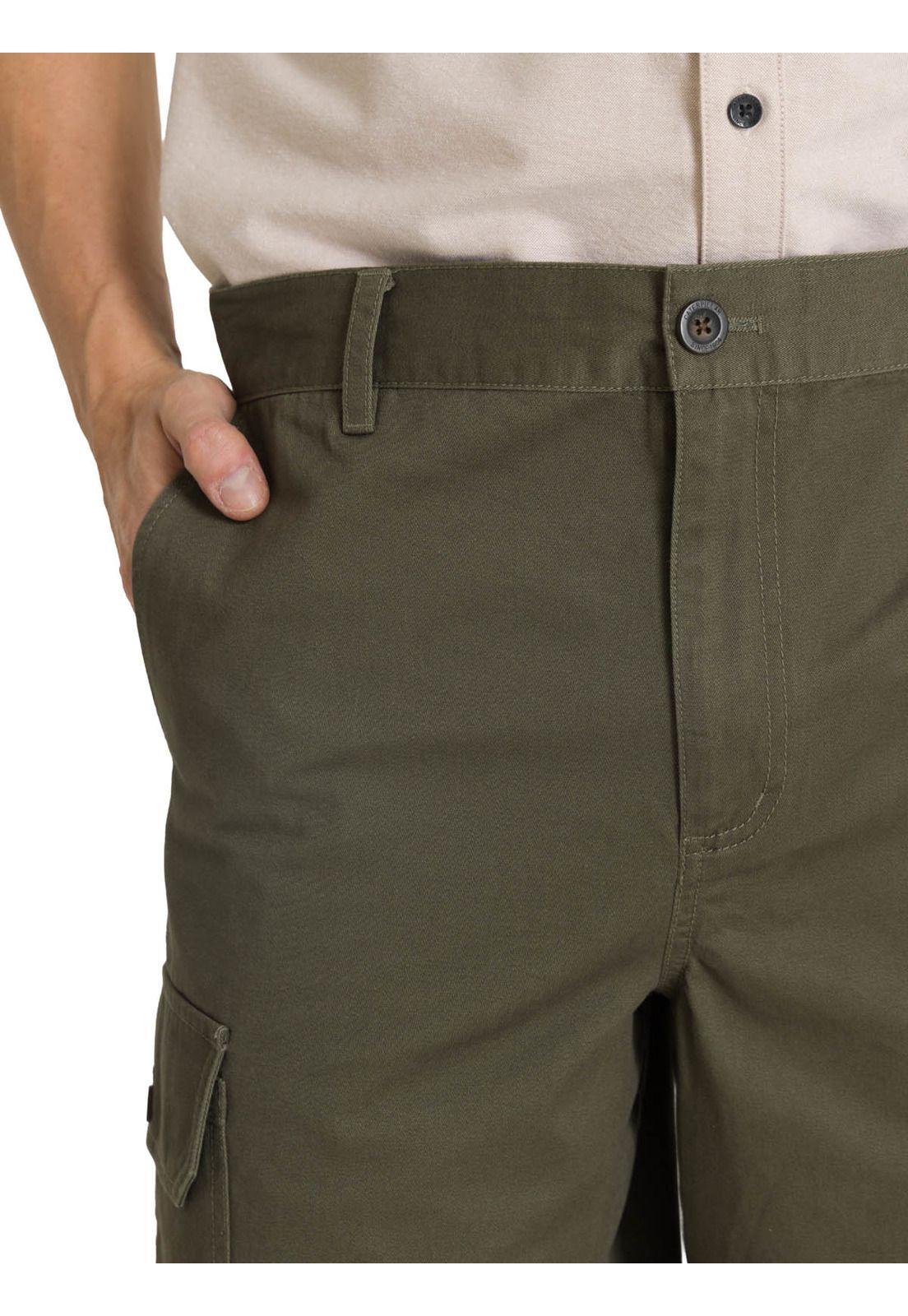 Short Hombre Cargo Verde Oliva-4